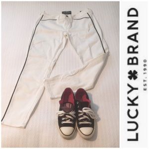 Lucky Brand Charlie Skinny White Jeans